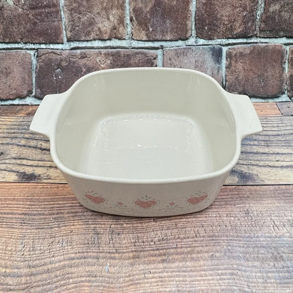 Corning Ware Forever Yours Casserole Baking Dish 1.5 L Hearts Cottagecore
